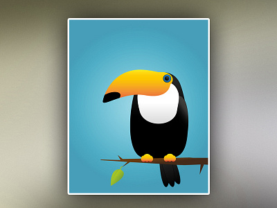 Toucan poster illustrator poster toucan