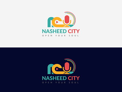 NASHEED CITY - Logo Design for a contest branding branding logo design creative logo design graphic design logo logo contest logo design nasheed nasheed city nasheed city logo nasheed logo