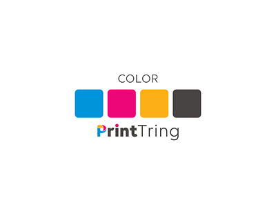 PrintTring - Logo branding branding logo design cmyk cmyk logo creative logo design design graphic design illustration logo logo design print printtring printtring company logo printtring logo tring logo ui vector