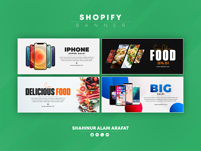 Shopify Banner banner design banner template graphic design shopify shopify banner web banner website banner