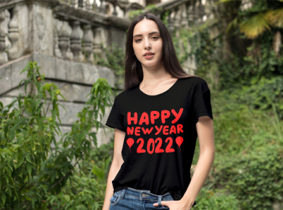 Happy new year t-shirt design.