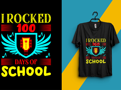 100 days of school t shirt design.