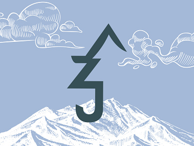 ZJ Monogram branding design logo minimal typography vector