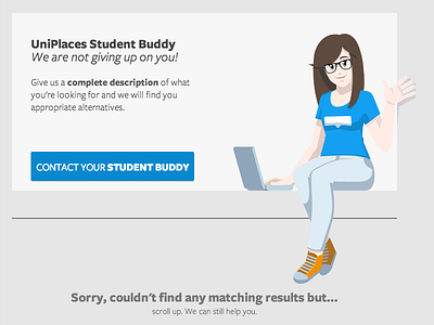 UniPlaces Student Buddy illustration vector web