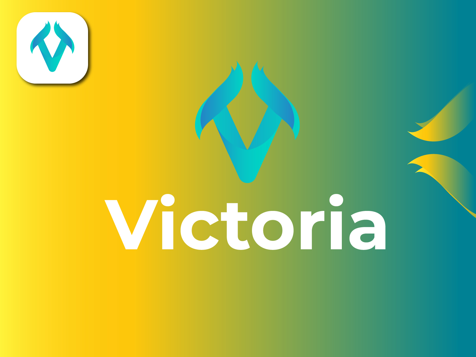 Victoria Letter V logo Design by Mahdi Hasan on Dribbble