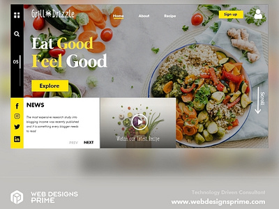 Healthy Food Recipes Website