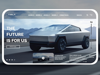 Tesla Web UI Design animation app branding design ecommerce business ecommerce design mobile design ui ux web website