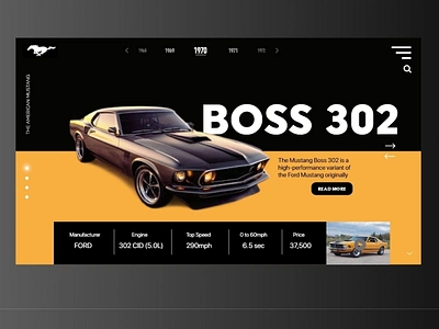 Mustang Web UI Design animation app branding design ecommerce business ecommerce design mobile design ui ux web website