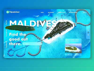 Maldives Web UI design