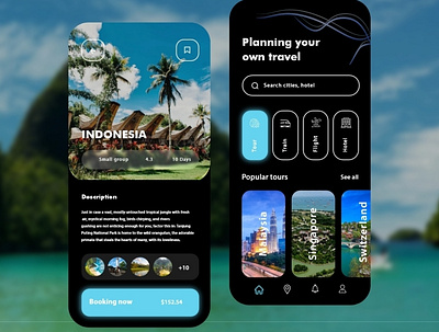 Travelling App UI Design animation app branding design ecommerce business ecommerce design ui ux web website