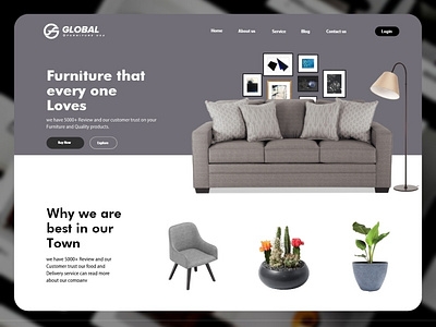 Global Furniture USA Company UI Design