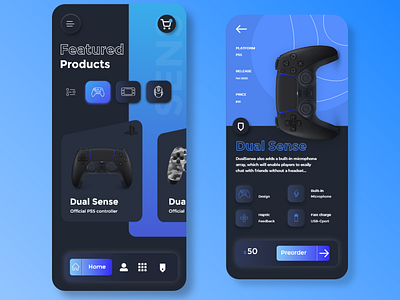 PlayStation Mobile UI App Design