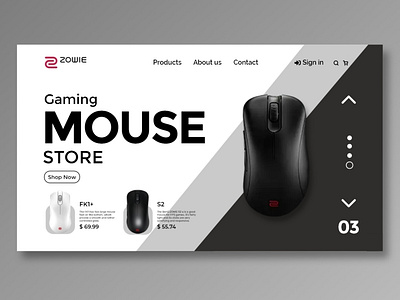 Zowie Web UI Design