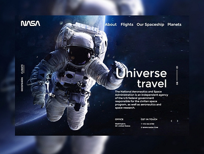 NASA Web UI Design animation app branding design ecommerce business ecommerce design ui ux web website