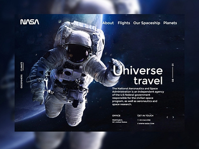 NASA Web UI Design