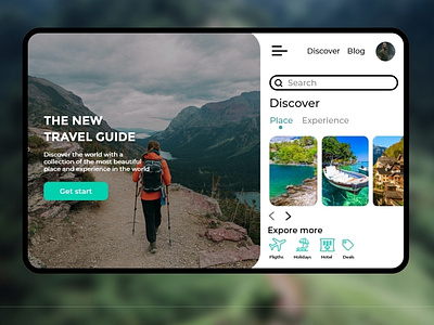 Travelling Web UI Design