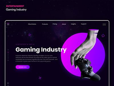 Gaming Industry. appdeveloper appdevelopment designideas gaming industr uidesign uxdesign webdesign webdesignsprime websitedesign