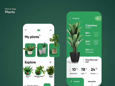 Plant App appdeveloper appdevelopment behance designideas plant uidesign uxdesign webdesign webdesignsprime websitedesign
