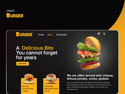 Chock Burger appdeveloper appdevelopment behance chockburger designideas digital dribbble uidesign uxdesign web webdesign webdesignsprime websitedesign
