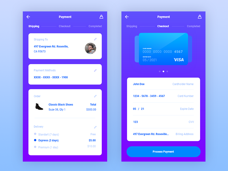 #002 Checkout dailyui xd web ux ui checkout product modal design challenge