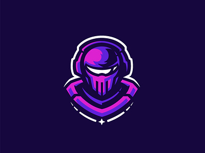 Space Warrior Mascot Logo