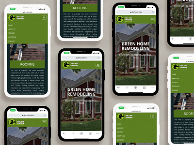 Green Home Remodeling - Web Design graphic design illustrator web design wordpress