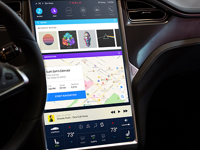 Tesla Dashboard Concept - 2