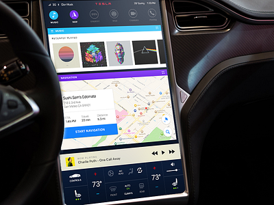 Tesla Dashboard Concept - 2 