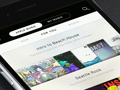 Apple Music - Redesign app apple design ios music ui