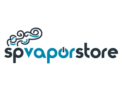 SP Vapor Store Logo black blue logo smoke smoking store vape vapor