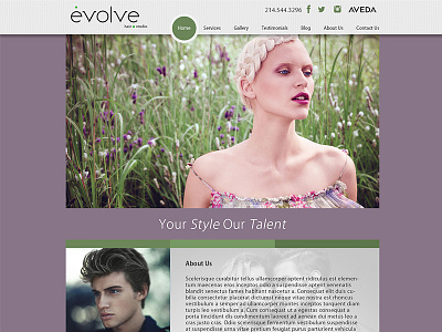 Evolve Hair Studio Website