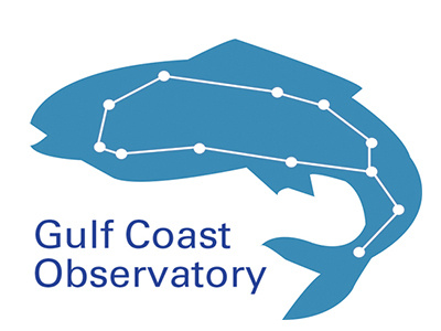 Gulf Coast Observatory astrology blue logo observatory logo star sign stars