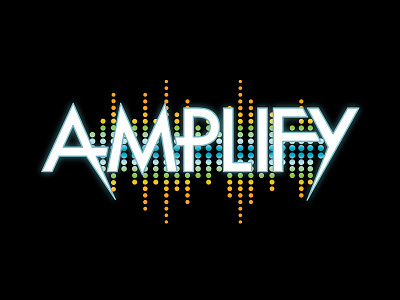 Amplify Logo amp amplify amplify logo logo logo design music sound bars sound waves