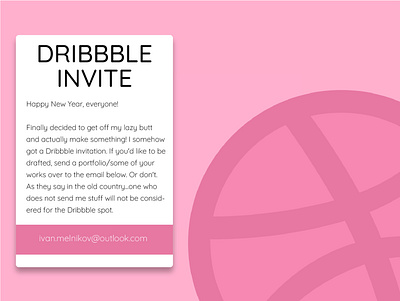 Dribbble Summons dribbble invite floating illustrator invites invites giveaway minimalist pink