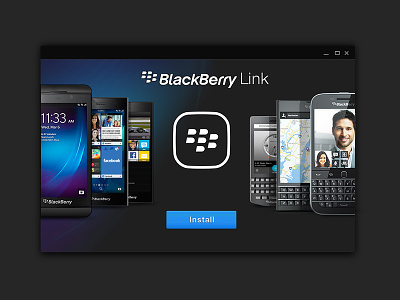 Blackberry Link apps blackberry device link logo pc software ui