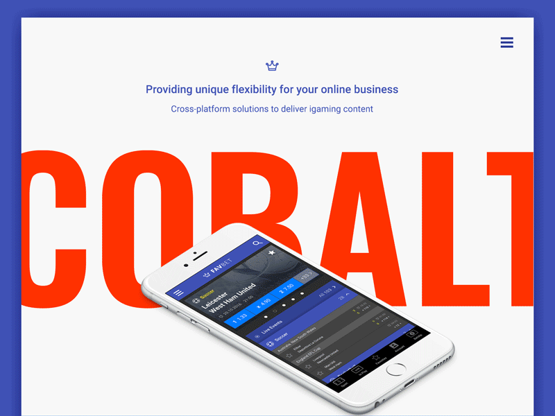 Cobalt Website Animation animation flat gif landing product design ui ux web webdesign