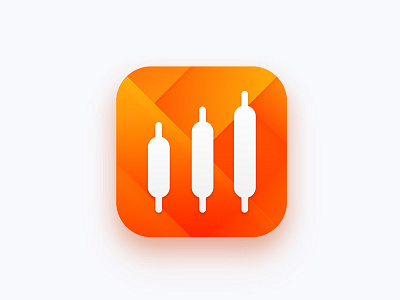 IQoption financial icon ios ipad iphone orange