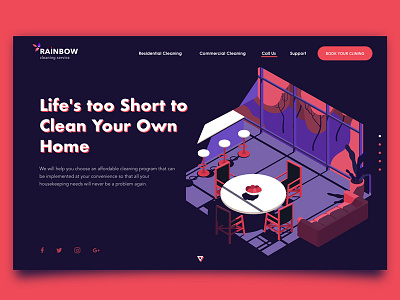 Cleaning Service Website business cleaning cleaning company design graphic design home page interaction design ui ux web webdesign website
