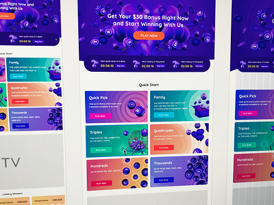 Jackpotslots design gambling illustration lottery ui ux web