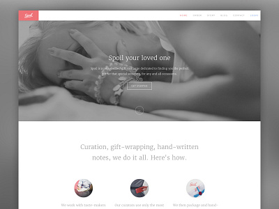 Spoil Landing Page