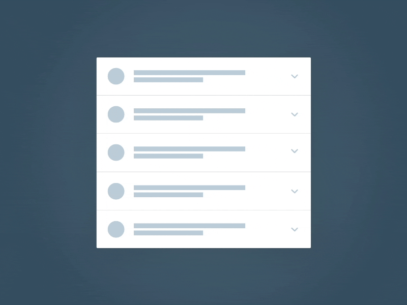 Expanding Cards cards feed flinto interaction motion ui wireframe