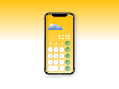 iPhone Calculator app apple brand design dailyui design digital