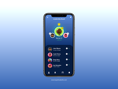 Leadership Board app appdesign apple artwork brand design dailyui digital art uidesign uiux