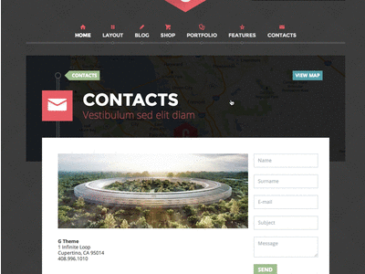 [animated] G Theme contact page map google contact page gmap jquery map theme wordpress