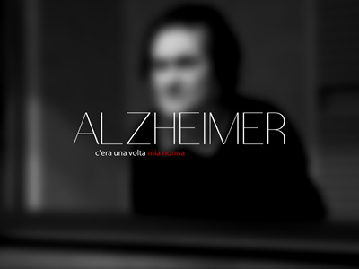 Reportage cover alzheimer black and white blur photo reportage