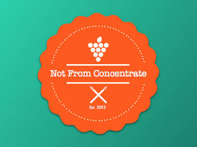 Not From Concentrate Logo food logo