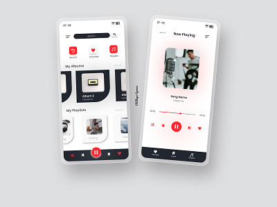 Music App mobile mobile app music music app ui ux