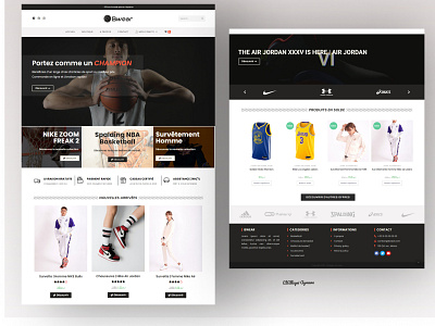 Sportswear E-commerce - Landing page