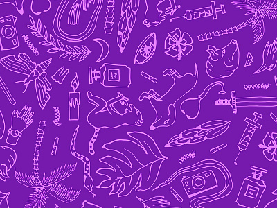 Pattern WIP art color design graphic graphic design illustration minimal music outline pattern pink purple