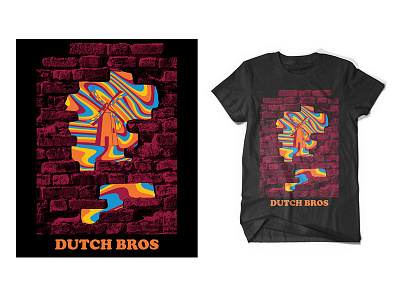 Dutch Bros - Brick art coffee design manipulation merchandise photo photoshop shirt sureal